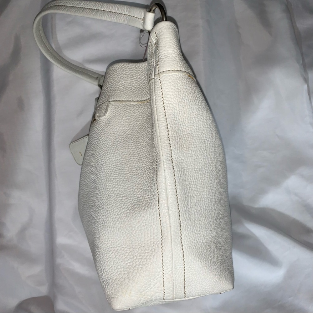 PRADA winter white taino doe skin leather hobo SHOULDERBAG - Picture 7 of 13